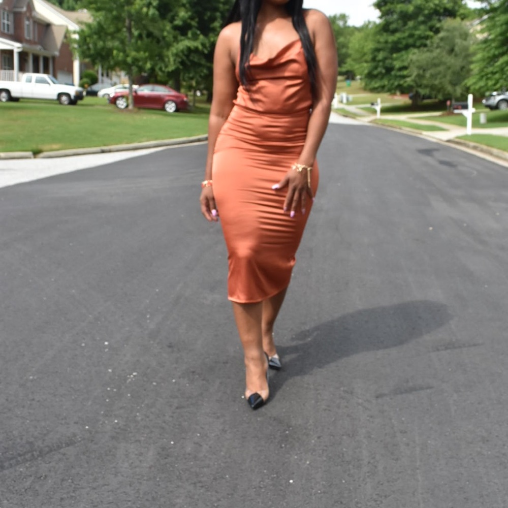 Orange dress